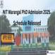 NIT Warangal PhD Admission Schedule Released for Dec 2025 @admissions.nitw.ac.in; Get More Details